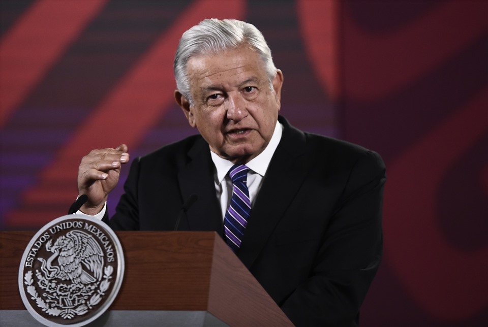 Tổng thống Mexico Andres Manuel Lopez Obrador. Ảnh: AFP