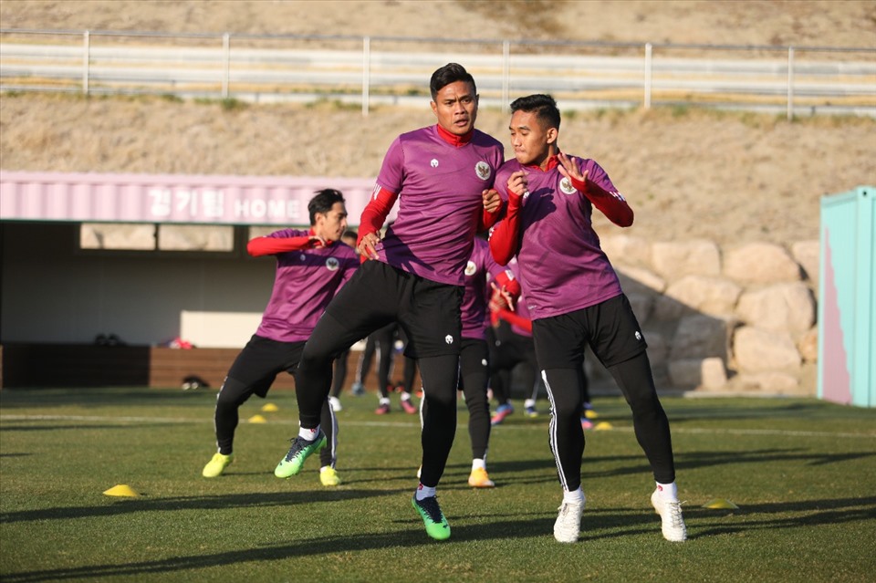 U23 Indonesia có 2 trận đấu giao hữu trong chuyến tập huấn tại Hàn Quốc. Ảnh: PSSI