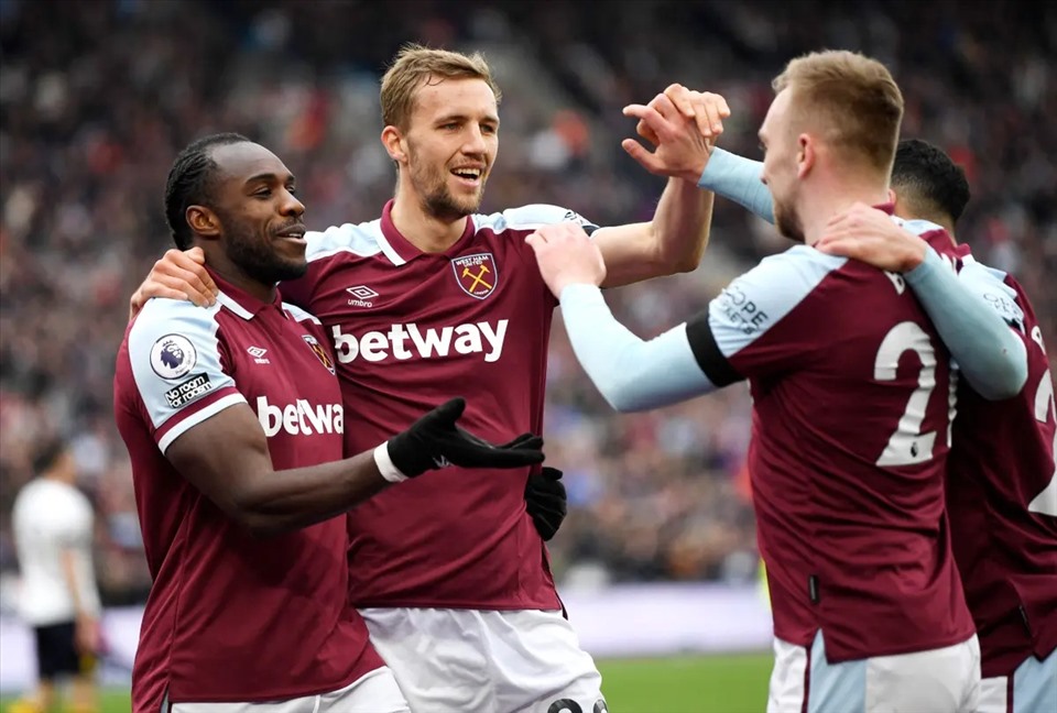 West Ham đang chơi quá tốt ở Europa League. Ảnh: AFP