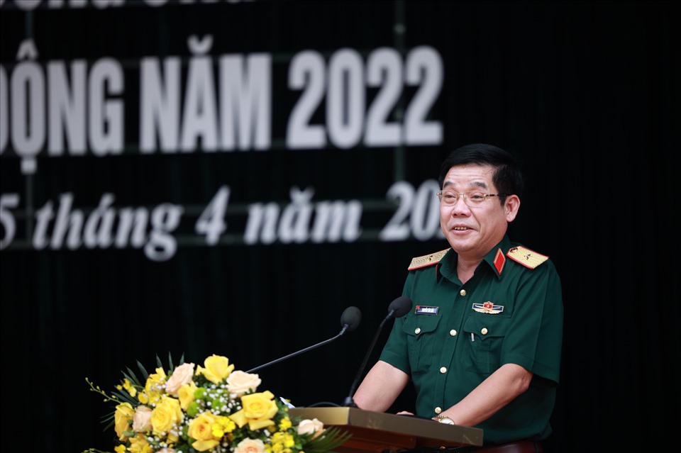 Thiếu tướng Nguyễn Văn Gấu phát biểu chỉ đạo. Ảnh: Hải Nguyễn
