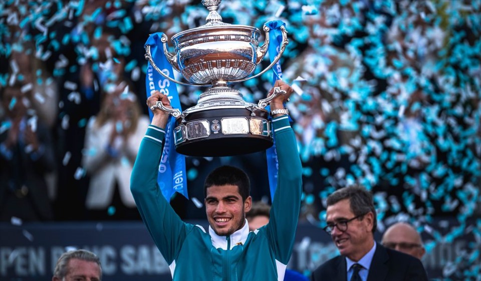Tay vợt 18 tuổi người Tây Ban Nha vô địch giải đấu thứ ba trong năm 2022. Ảnh: ATP