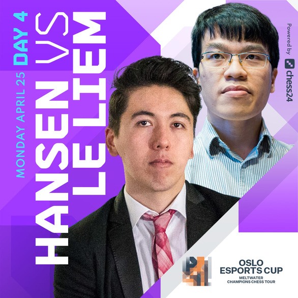 Quang Liêm giành chiến thắng thứ hai tại Oslo Esports Cup 2022. Ảnh: Chess24.