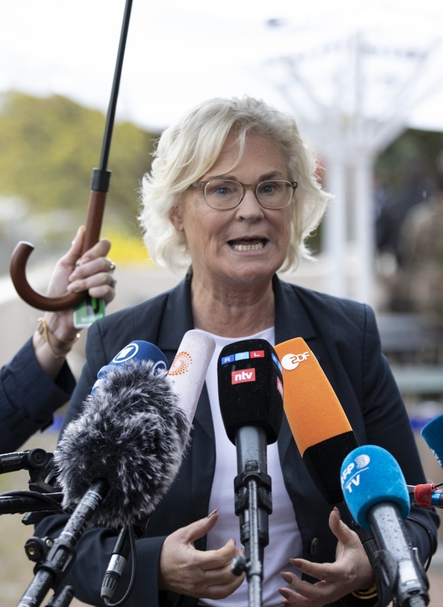 German Defense Minister Christine Lambrecht.  Photo: AFP