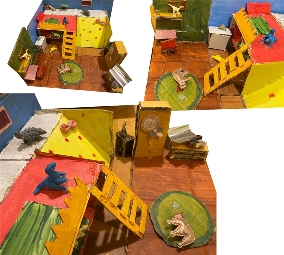 Dự án “Ngôi nhà mơ ước” do học sinh lớp 4 thực hiện. Ảnh: NVCC