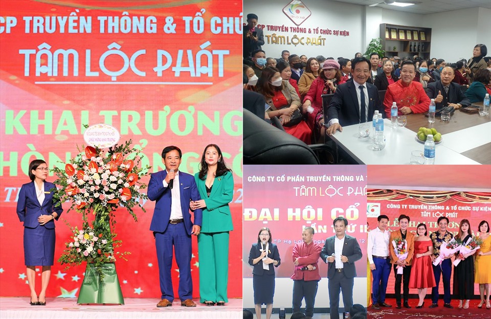 Nghệ sĩ Quang Tèo xuất hiện dày đặc cạnh bà Khuyên trong các sự kiện của Tâm Lộc Phát như: họp công ty, đại hội cổ đông, khai trương các văn phòng, chi nhánh, cơ sở...