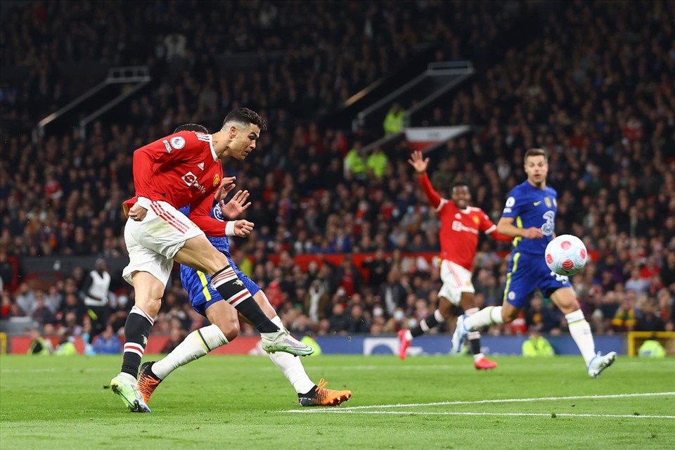 8/10 bàn thắng gần nhất của Man United được ghi do công của CR7. Ảnh: AFP