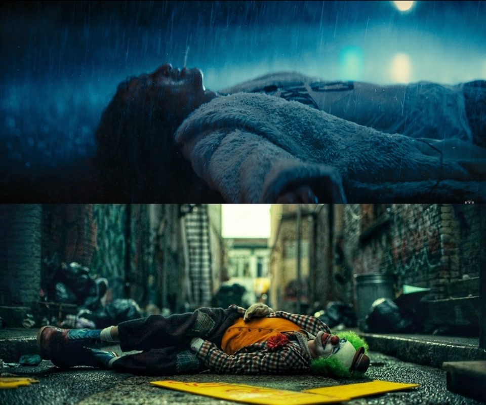2 cảnh quay khá giống nhau trong MV mới của Sơn Tùng và phim điện ảnh “Joker” (2019). Ảnh: TH