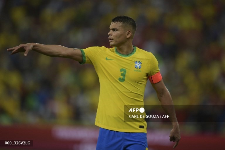 Đây sẽ là kỳ World Cup cuối cùng trong sự nghiệp của Thiago Silva.    Ảnh: AFP