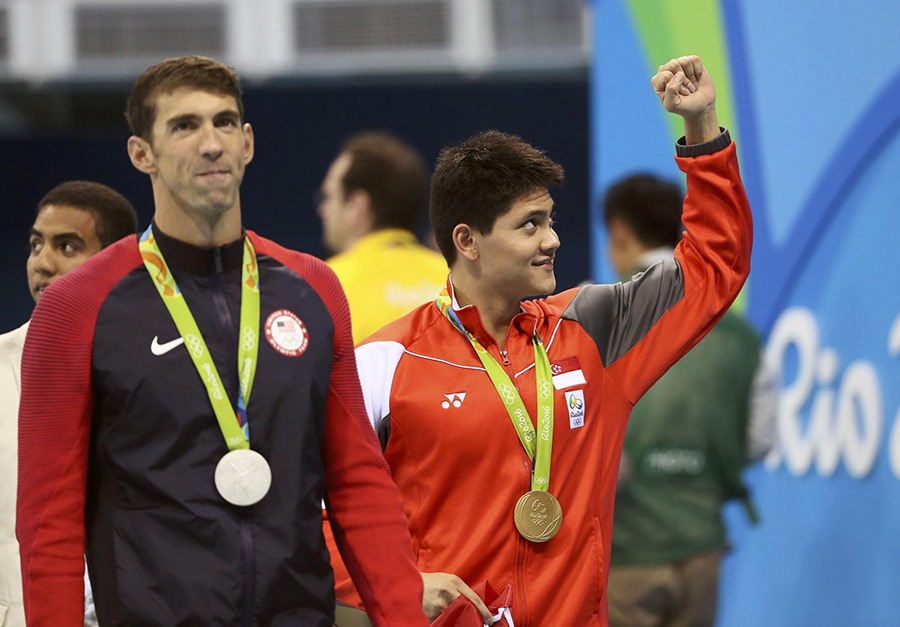 Tại Olympic Rio 2016, Schooling từng vượt qua huyền thoại Michael Phelps để giành huy chương vàng. Ảnh: Olympic