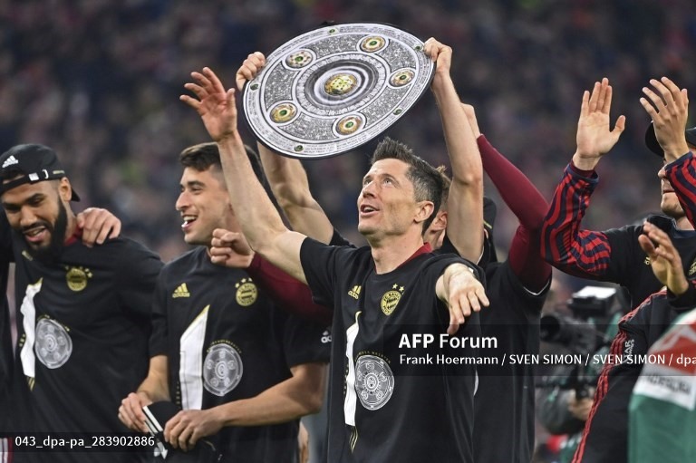 Lewandowski và Bayern Munich quá vượt trội so với phần còn lại của Bundesliga. Ảnh: AFP