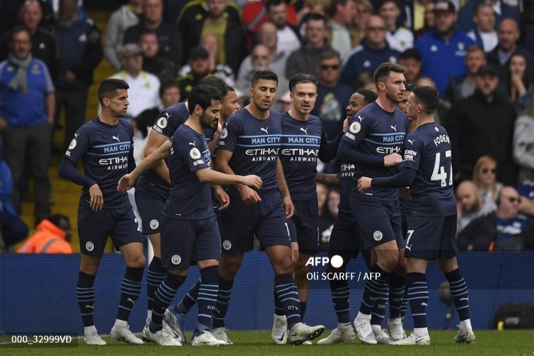 Rodri bất ngờ có bàn thắng mở tỷ số cho Man City. Ảnh: AFP