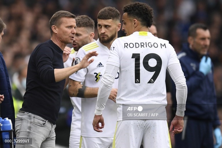 Leeds có một hiệp đấu không hề tệ. Ảnh: AFP