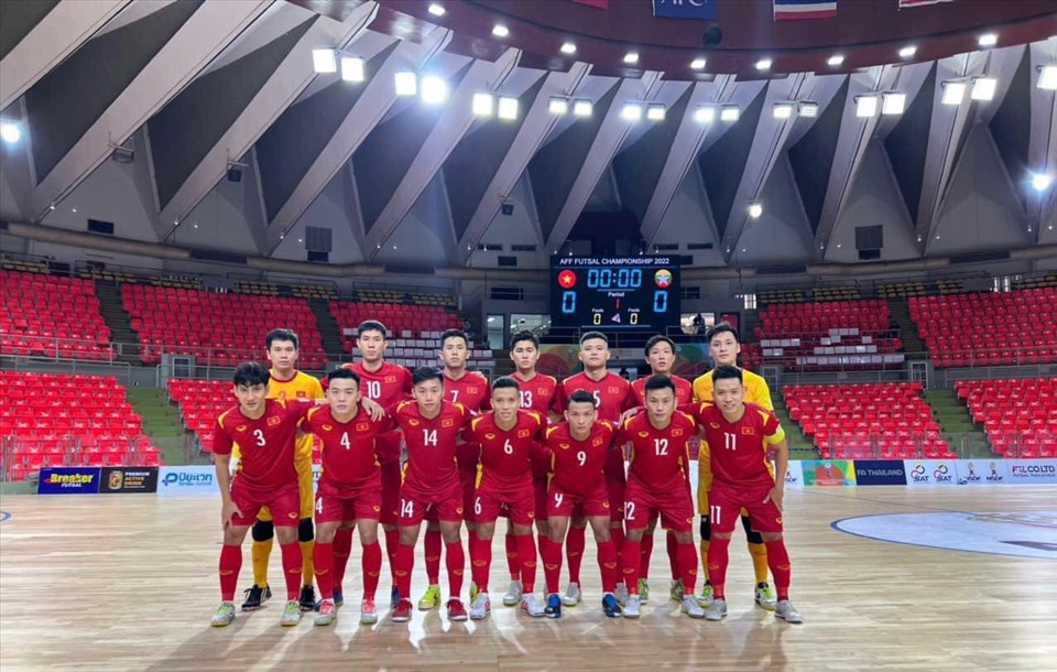 Tuyển futsal Việt Nam bước vào trận ra quân giải futsal Đông Nam Á. Ảnh: VFF