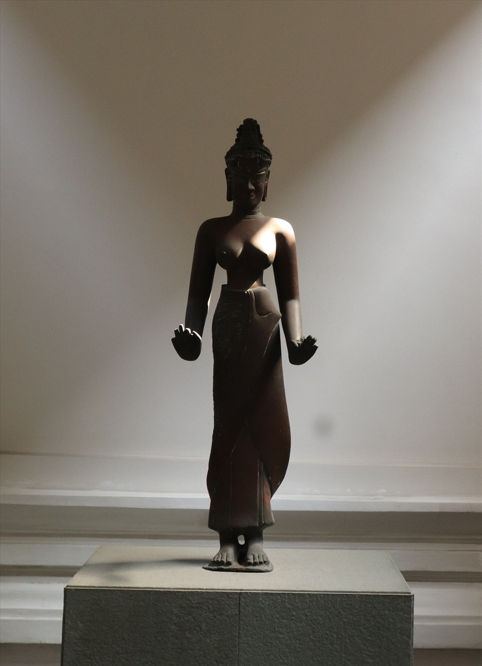 Bồ tát Tara được làm bằng đồng đen- là một bảo vật quốc gia đánh dấu sự thay đổi của triều đại Champa.