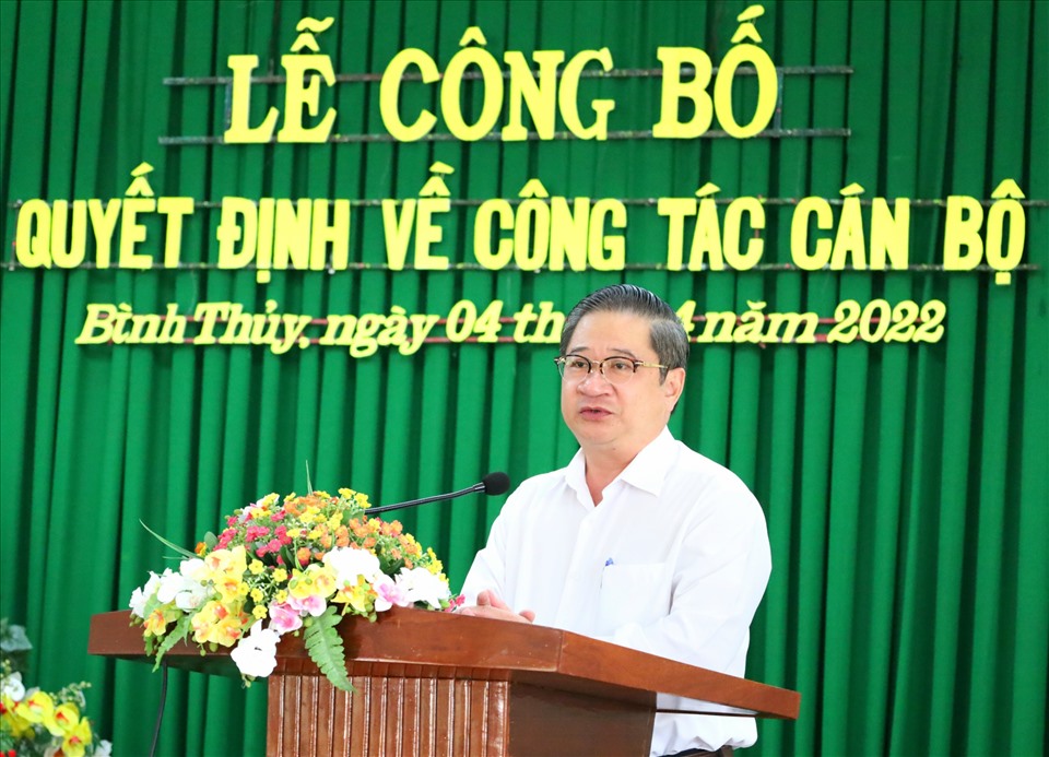 Ông Trần Việt Trường – Chủ tịch UBND TP. Cần Thơ phát biểu chúc mừng tại buổi lễ.
