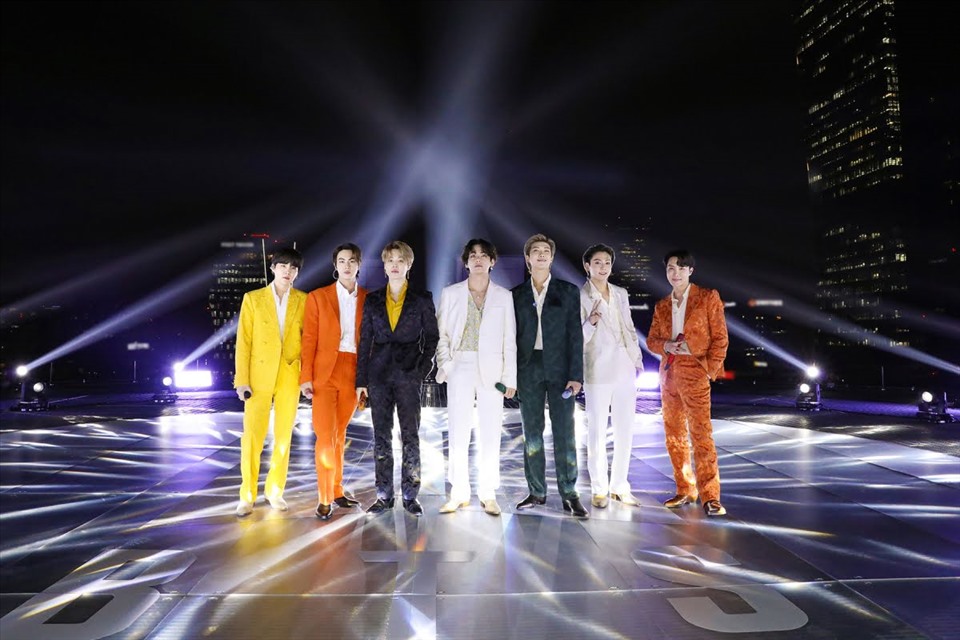 Màn trình diễn “Dynamite” tại Grammy lần thứ 63 của BTS năm ngoái. Ảnh: ST