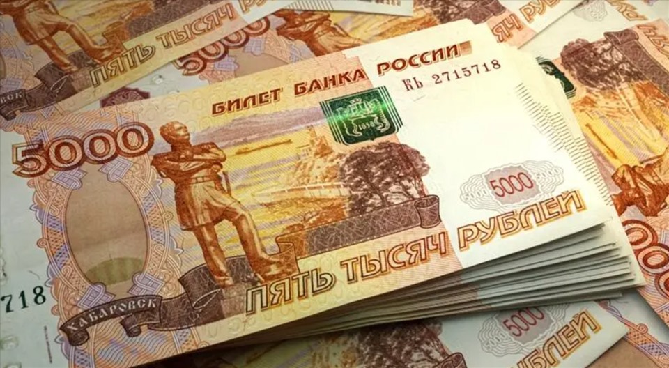 Đồng rúp Nga. Ảnh: AFP