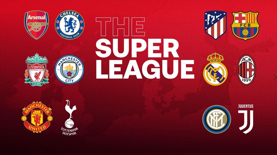 12 đội tham dự Super League 2021 - giải đấu chỉ tồn tại trong 48 giờ. Ảnh: AFP