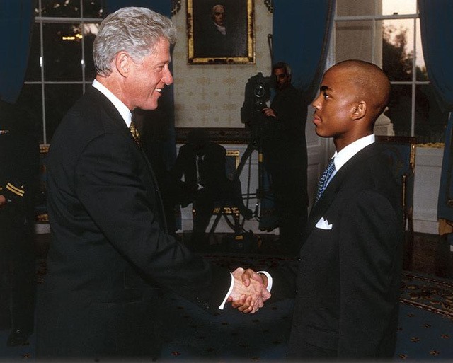 Farrah Gray từng được gặp gỡ Cựu Tổng thống Bill Clinton. Ảnh: Đ.M