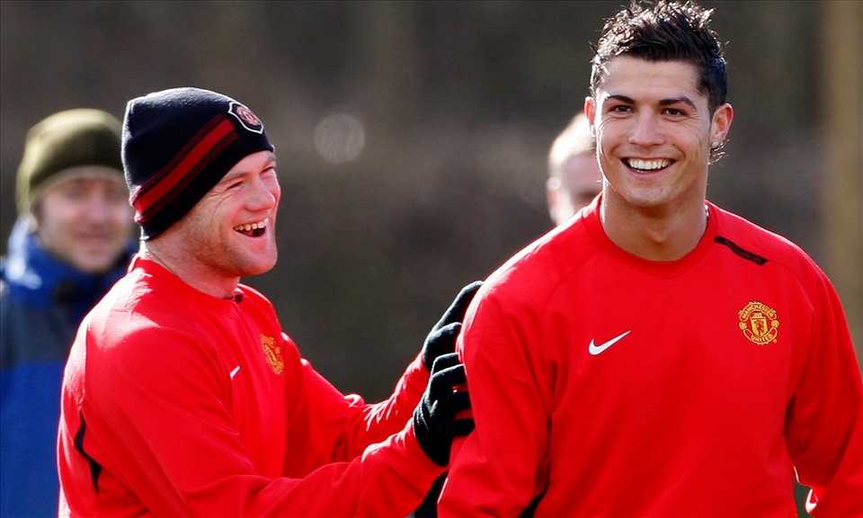 Rooney và Ronaldo có mối quan hệ rất tốt ở trong và ngoài sân cỏ. Ảnh: AFP