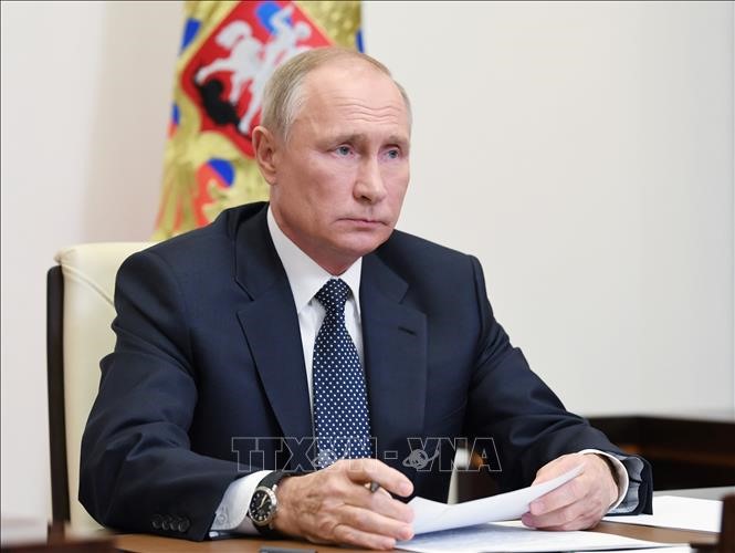 Tổng thống Nga Putin mới đây tuyên bố nước này sẽ chưa chuyển sang cấp phép xuất khẩu phân bón và nhu cầu của nông dân trong nước nên được ưu tiên hàng đầu. Ảnh: TTXVN