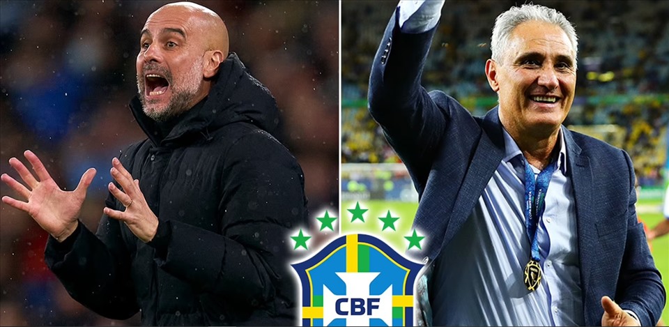Liên đoàn bóng đá Brazil muốn Guardiola thế chỗ Tite - người sẽ chia tay sau World Cup 2022. Ảnh: Daily Mail