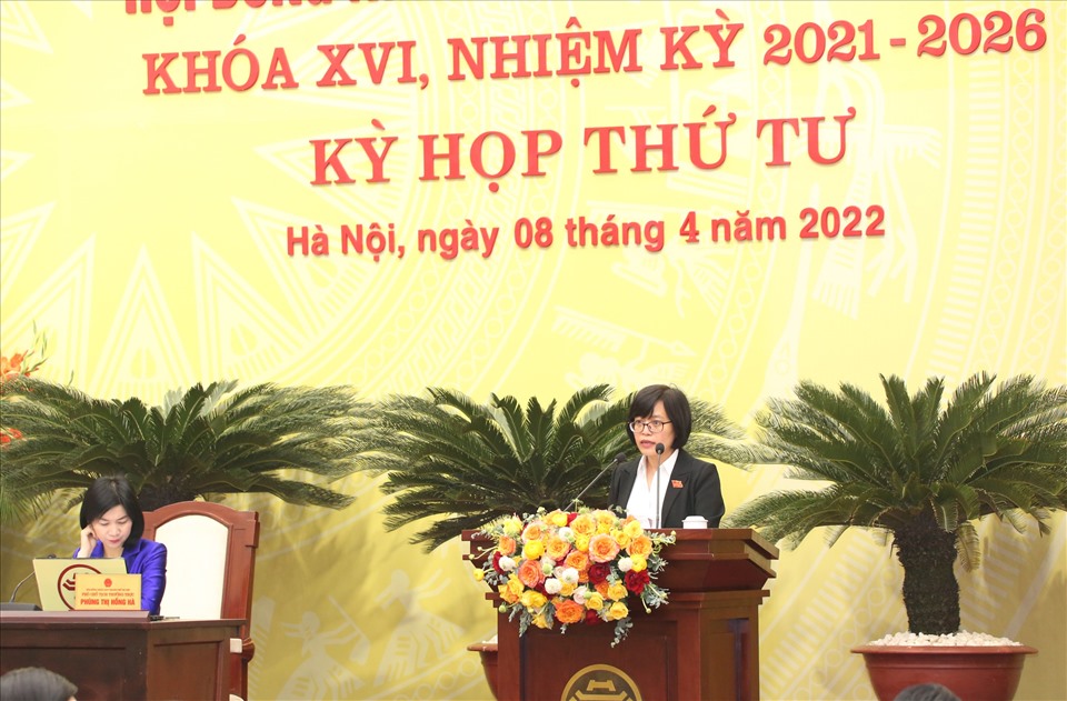 Trưởng Ban Kinh tế - Ngân sách HĐND TP Hà Nội Hồ Vân Nga.