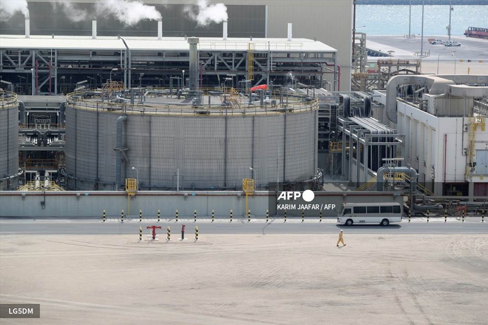 Ras Laffan Industrial City - Qatar's main site for the production of liquefied natural gas and liquefied petroleum gas managed by Qatar Petroleum, is about 80km from the capital Doha.  Photo: AFP