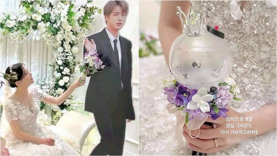 Jin (BTS) đến dự đám cưới của... một cô dâu Hàn Quốc.