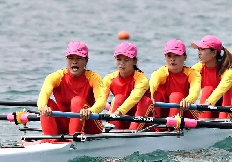 Môn rowing được kỳ vọng đóng góp 50% số huy chương vàng cho đoàn thể thao Việt Nam trong ngày thi đấu hôm nay. Ảnh: AFP