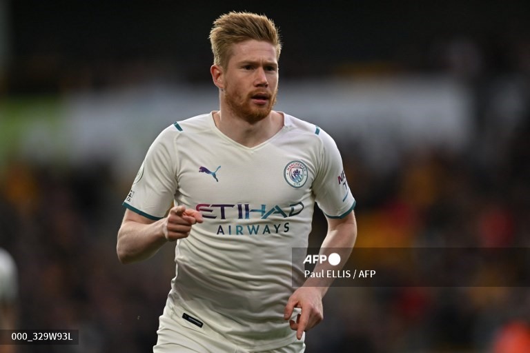 De Bruyne mở tỉ số ngay từ phút thứ 7. Ảnh: AFP