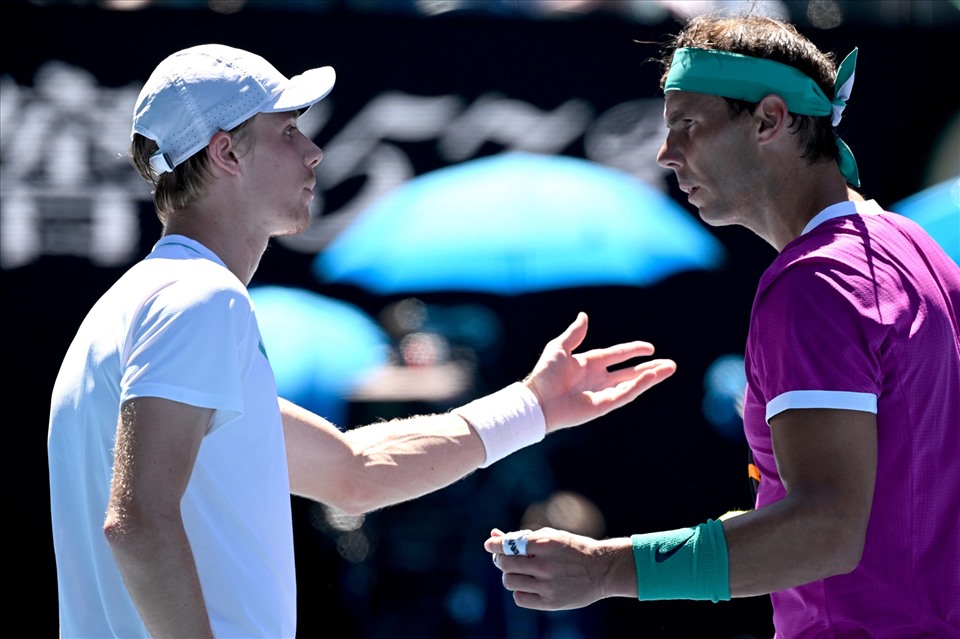 Tay vợt trẻ Denis Shapovalov từng gây ra nhiều khó khăn cho Rafael Nadal tại Australian Open đầu năm nay. Ảnh: AO