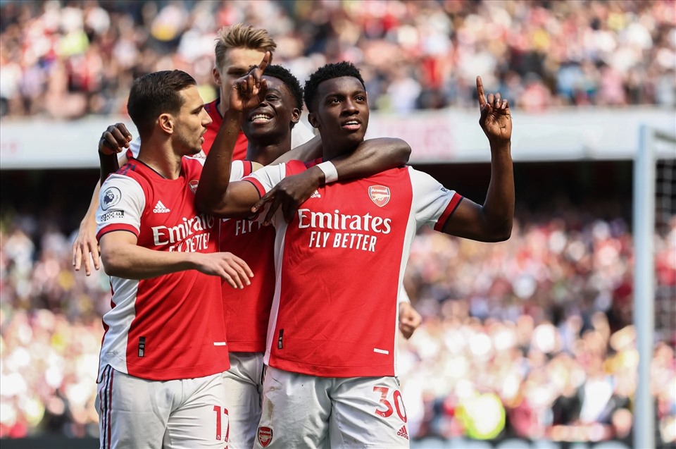 Arsenal đang đứng trước cơ hội định đoạt mục tiêu của mùa giải. Ảnh: AFP