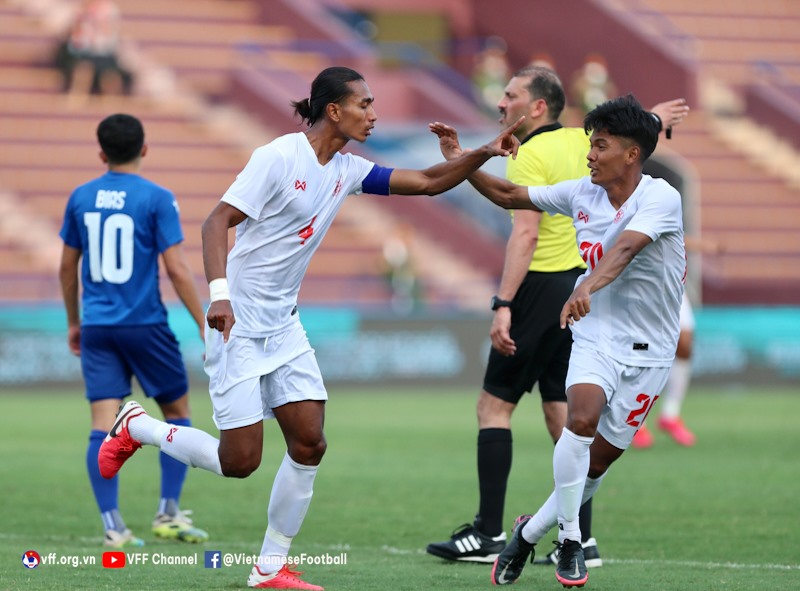 U23 Myanmar đang thể hiện phong độ ấn tượng trước cuộc so tài với U23 Việt Nam. Ảnh: VFF