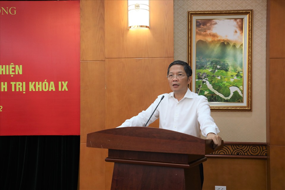 Ông Trần Tuấn Anh - Trưởng ban Kinh tế Trung ương phát biểu tại hội nghị. Ảnh: BKTTW