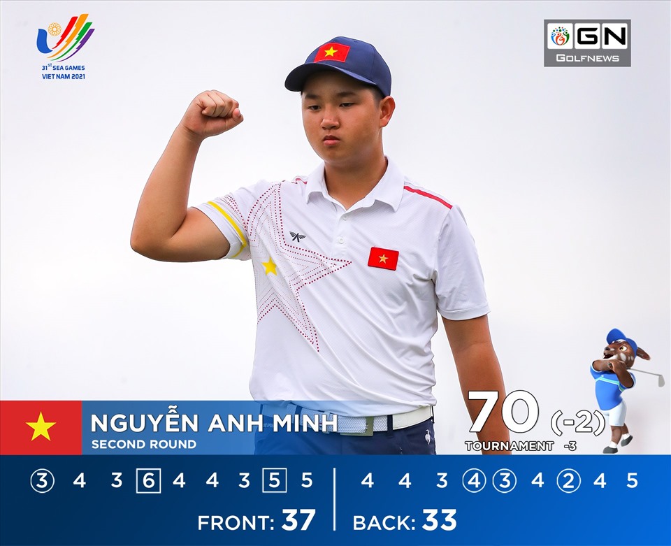 Golfer trẻ Nguyễn Anh Minh vẫn có phong độ rất tốt. Ảnh: GolfNews