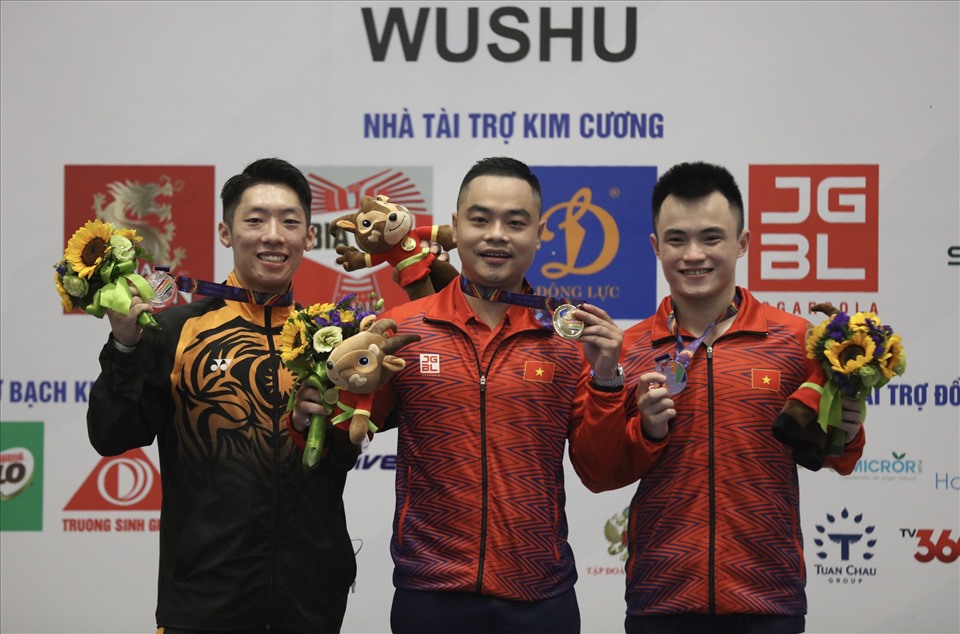 Quốc Khánh đã giành huy chương vàng trong ngày thi đấu đầu tiên (13.5). Ảnh: Hải Nguyễn
