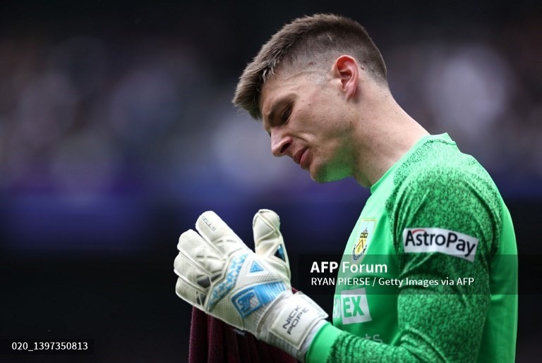 Nick Pope có hiệp hai vô cùng xuất sắc. Ảnh: AFP