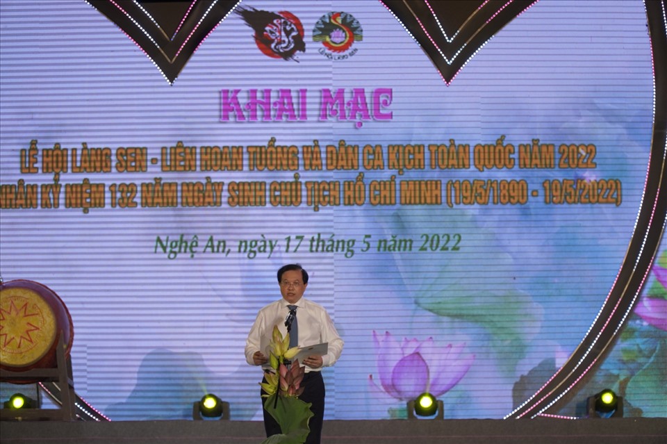 Ông Tạ Quang Đông – Thứ trưởng Bộ Văn hóa, Thể thao phát biểu tại buổi lễ. Ảnh: Mk