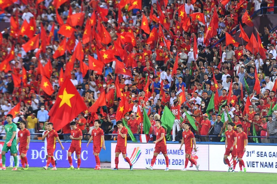 U23 Việt Nam đang có sự tự tin khi bước vào trận bán kết. Ảnh: Minh Hiếu