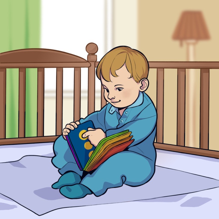 Trong 3 đầu đời, trẻ bắt đầu hình thành sự tò mò về thế giới xung quanh, vì vậy hãy giúp con học những điều mới bằng cách mua hay làm những cuốn sách hoặc đồ chơi đơn giản với nhiều hoạt động khác nhau. (Ảnh: Brightside)