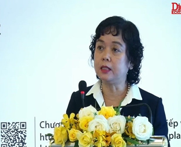 Bà Nguyễn Thị Thanh Hương – Chủ tịch Hội đồng, phát động cuộc bình chọn doanh nghiệp dịch vụ du lịch tiêu biểu 2022.