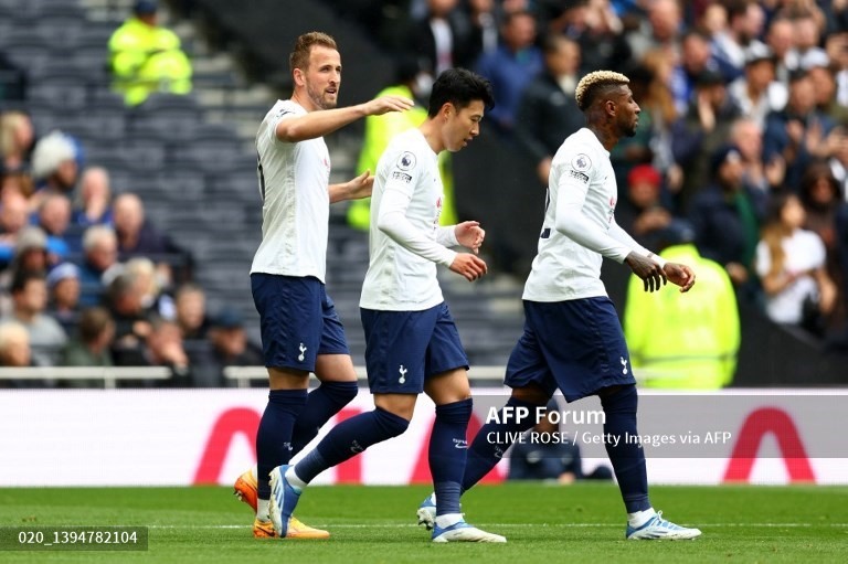 Harry Kane và Son Heung sẽ hai nhân tố quan trọng trong cuộc đua top 4 của Tottenham ở Premier League. Ảnh: AFP