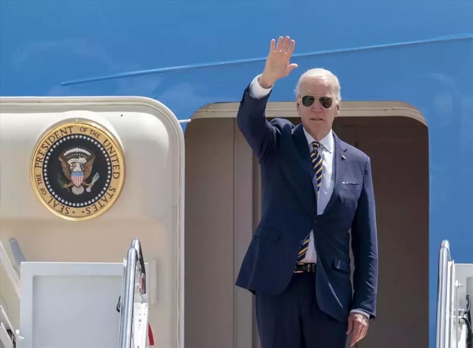 Tổng thống Joe Biden thăm Hàn Quốc trong chuyến công du Châu Á đầu tiên. Ảnh: AFP