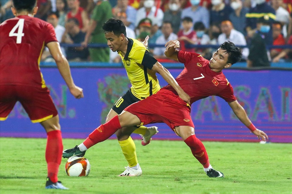 U23 Việt Nam vào chung kết SEA Games 31 sau chiến thắng trước U23 Malaysia. Ảnh: Thanh Vũ