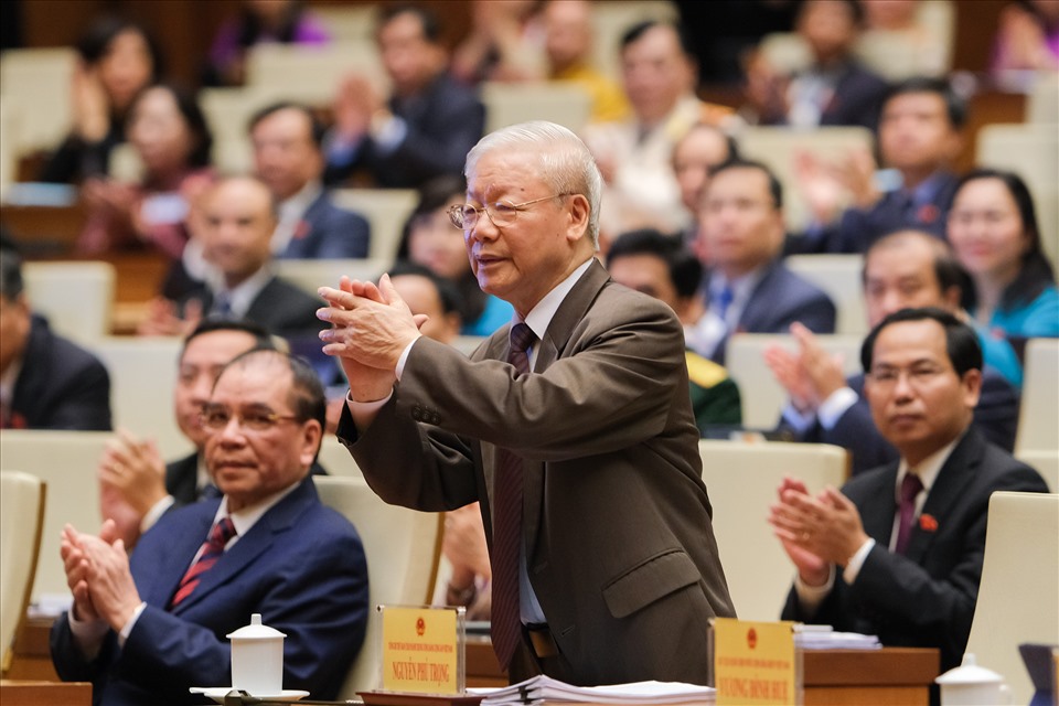 Tổng Bí thư Nguyễn Phú Trọng tham dự kỳ họp.