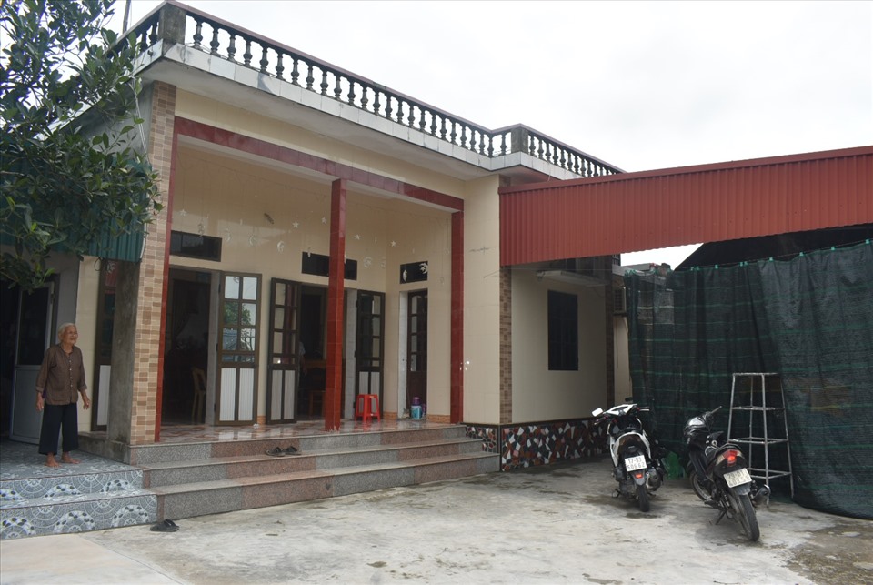 Ngôi nhà nhỏ, giản dị của gia đình Nhâm Mạnh Dũng ở Thái Bình. Ảnh: T.D