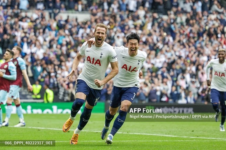 Harry Kane ngày càng ăn ý với Son Heung-Min. Ảnh: AFP
