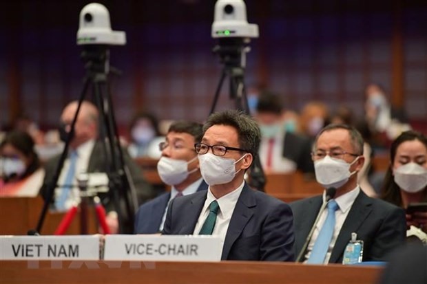 Phó Thủ tướng Vũ Đức Đam tham dự Phiên thảo luận cấp cao Khóa họp lần thứ 78 Ủy ban Kinh tế và Xã hội Liên Hợp Quốc khu vực Châu Á-Thái Bình Dương. Ảnh: TTXVN