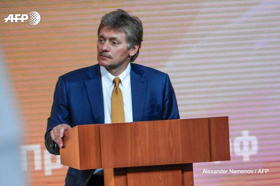 Phát ngôn viên Điện Kremlin Dmitry Peskov. Ảnh: AFP